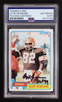 Ozzie Newsome Signed 1981 Topps Inscribed "HOF 99" #435 (PSA) at PristineAuction.com