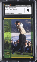 Tiger Woods 2001 Upper Deck #124 DM RC (CGC 9) at PristineAuction.com