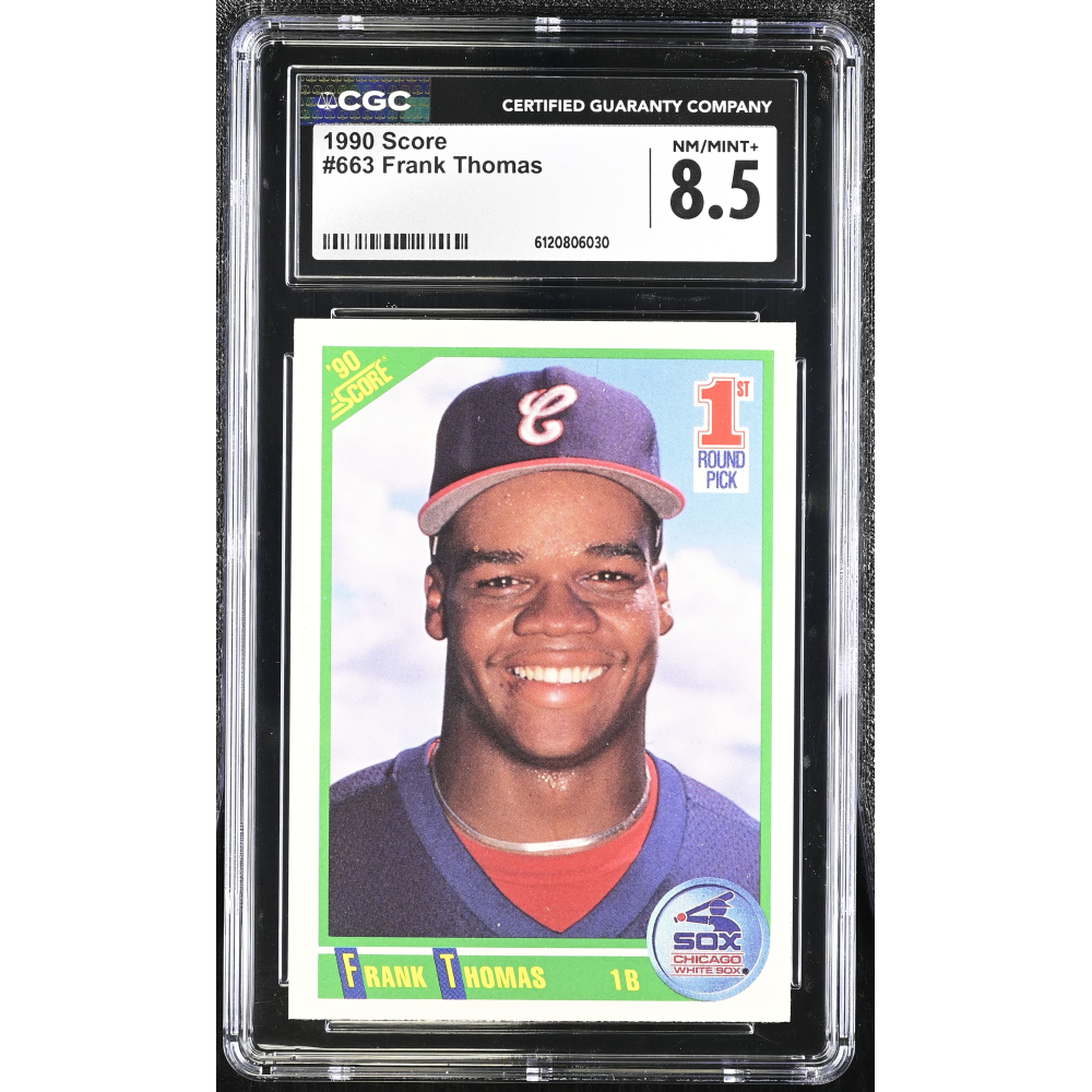 Frank Thomas 1990 Score #663 RC (CGC 8.5) at PristineAuction.com