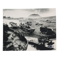 Ron "Rondo" Scharfe Signed World War II 8x10 Photo with Inscription (Beckett) at PristineAuction.com