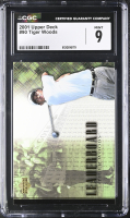 Tiger Woods 2001 Upper Deck #90 LB RC (CGC 9) at PristineAuction.com