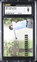 Tiger Woods 2001 Upper Deck #90 LB RC (CGC 9) at PristineAuction.com