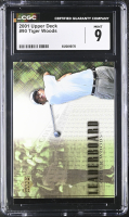 Tiger Woods 2001 Upper Deck #90 LB RC (CGC 9) at PristineAuction.com
