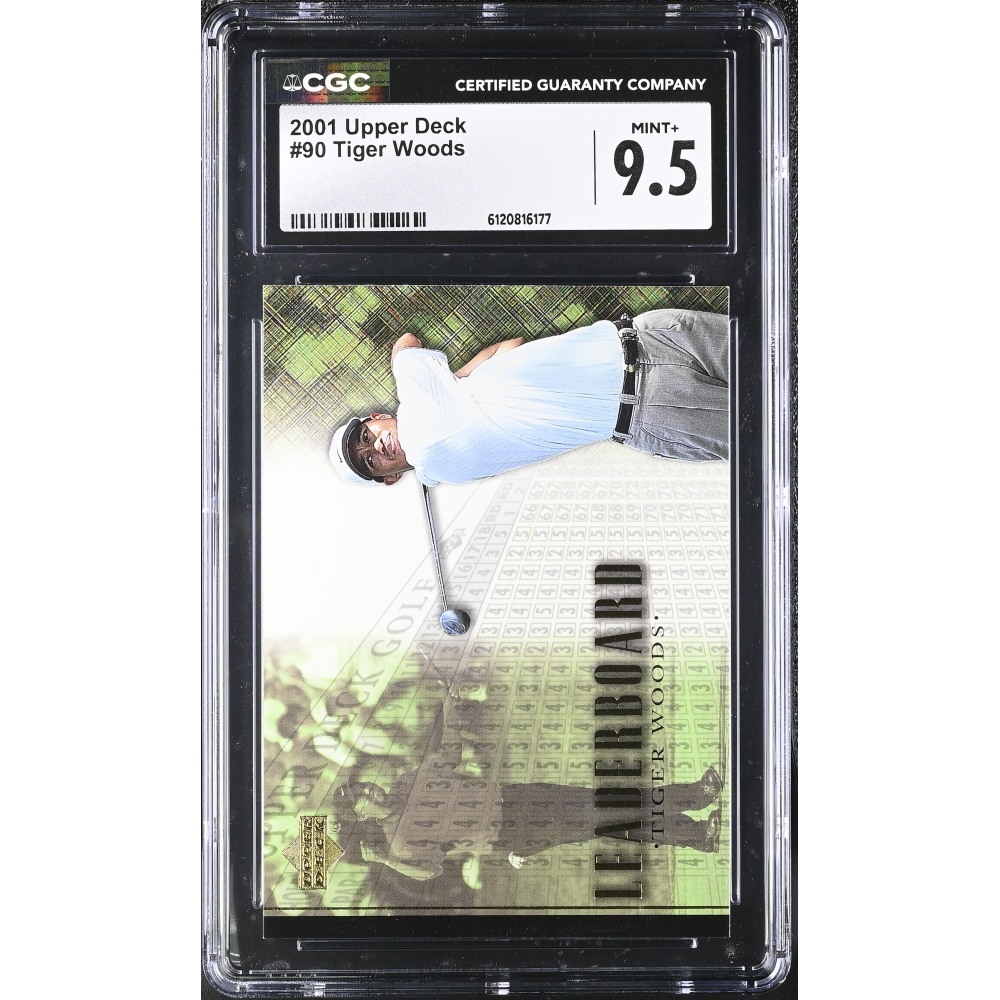 Tiger Woods 2001 Upper Deck #90 LB RC (CGC 9.5) at PristineAuction.com