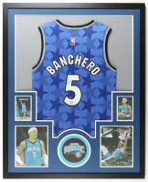 Paolo Banchero Signed Custom Framed Jersey Display with Photos (Beckett) at PristineAuction.com
