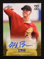 Hunter Brown 2020 Leaf Draft Autographs Yellow #BA-HB1 RC at PristineAuction.com