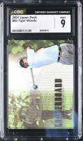 Tiger Woods 2001 Upper Deck #90 LB RC (CGC 9) at PristineAuction.com