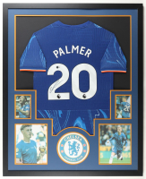 Cole Palmer Signed Custom Framed Jersey Display with Photos (Beckett) at PristineAuction.com