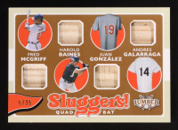 Fred McGriff / Harold Baines / Juan Gonzalez / Andres Galarraga 2024 Leaf Lumber Sluggers Quad Bat #S9 #06/35 at PristineAuction.com