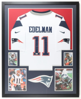 Julian Edelman Signed Custom Framed Patriots Authentic Nike Jersey Display with Photos (Beckett) at PristineAuction.com