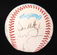 OAL Baseball Signed by (11) with Enos Slaughter, Cal Ripken Jr., Tommy Lasorda, Al Kaline with Multiple Inscriptions (JSA) at PristineAuction.com