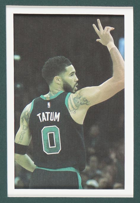 Jayson Tatum Signed Custom Framed Jersey Display with Photos (Beckett) at PristineAuction.com Jayson Tatum Signed Custom Framed Jersey Display with Photos (Beckett) at PristineAuction.com