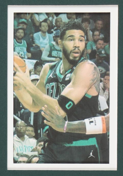 Jayson Tatum Signed Custom Framed Jersey Display with Photos (Beckett) at PristineAuction.com Jayson Tatum Signed Custom Framed Jersey Display with Photos (Beckett) at PristineAuction.com