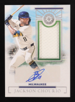 Jackson Chourio 2024 Panini Boys of Summer Jumbo Prospect Material Signatures #16 #49/99 at PristineAuction.com