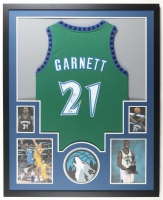 Kevin Garnett Signed Custom Framed Jersey Display with Photos (Beckett) at PristineAuction.com
