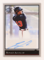 Ronald Acuna Jr. 2020 Leaf Ultimate Draft Autographs #ULD-RA1 at PristineAuction.com