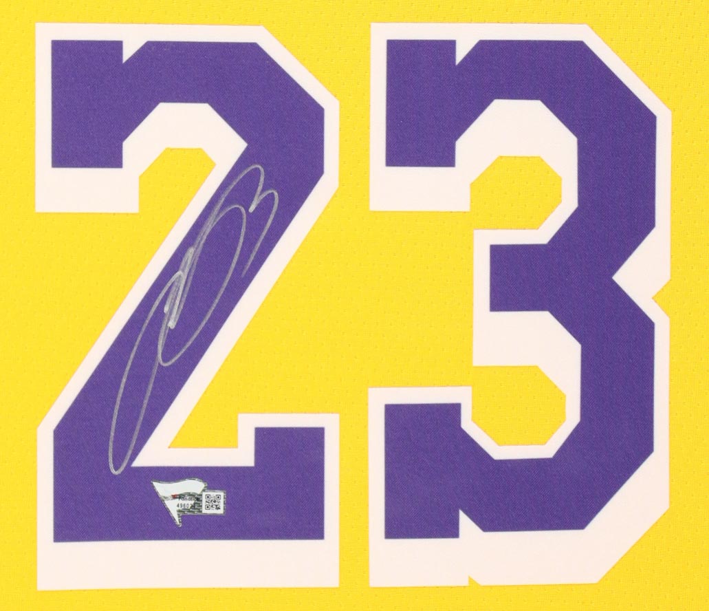 LeBron James Signed Custom Framed Jersey Display with Photos (Fanatics) at PristineAuction.com LeBron James Signed Custom Framed Jersey Display with Photos (Fanatics) at PristineAuction.com