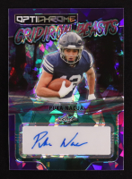 Puka Nacua 2023 Leaf Eclectic Optichrome Gridiron Beasts Autographs Purple Ice #OGB-PN1 #3/3 RC at PristineAuction.com
