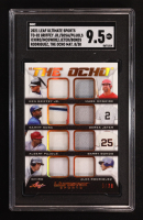 Ken Griffey Jr. / Mark McGwire / Sammy Sosa / Derek Jeter / Albert Pujols / Barry Bonds / Ichiro / Alex Rodriguez 2021 Leaf Ultimate Sports The Ocho Memorabilia #TO02 #08/30 (SGC 9.5) at PristineAuction.com