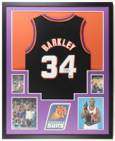 Charles Barkley Signed Custom Framed Jersey Display with Photos (Beckett) at PristineAuction.com