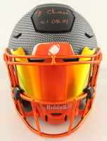 Ja'Marr Chase Signed Bengals Custom Authentic On-Field Hydro-Dipped SpeedFlex Helmet with Visor Inscribed "21 OROY" (Beckett) at PristineAuction.com