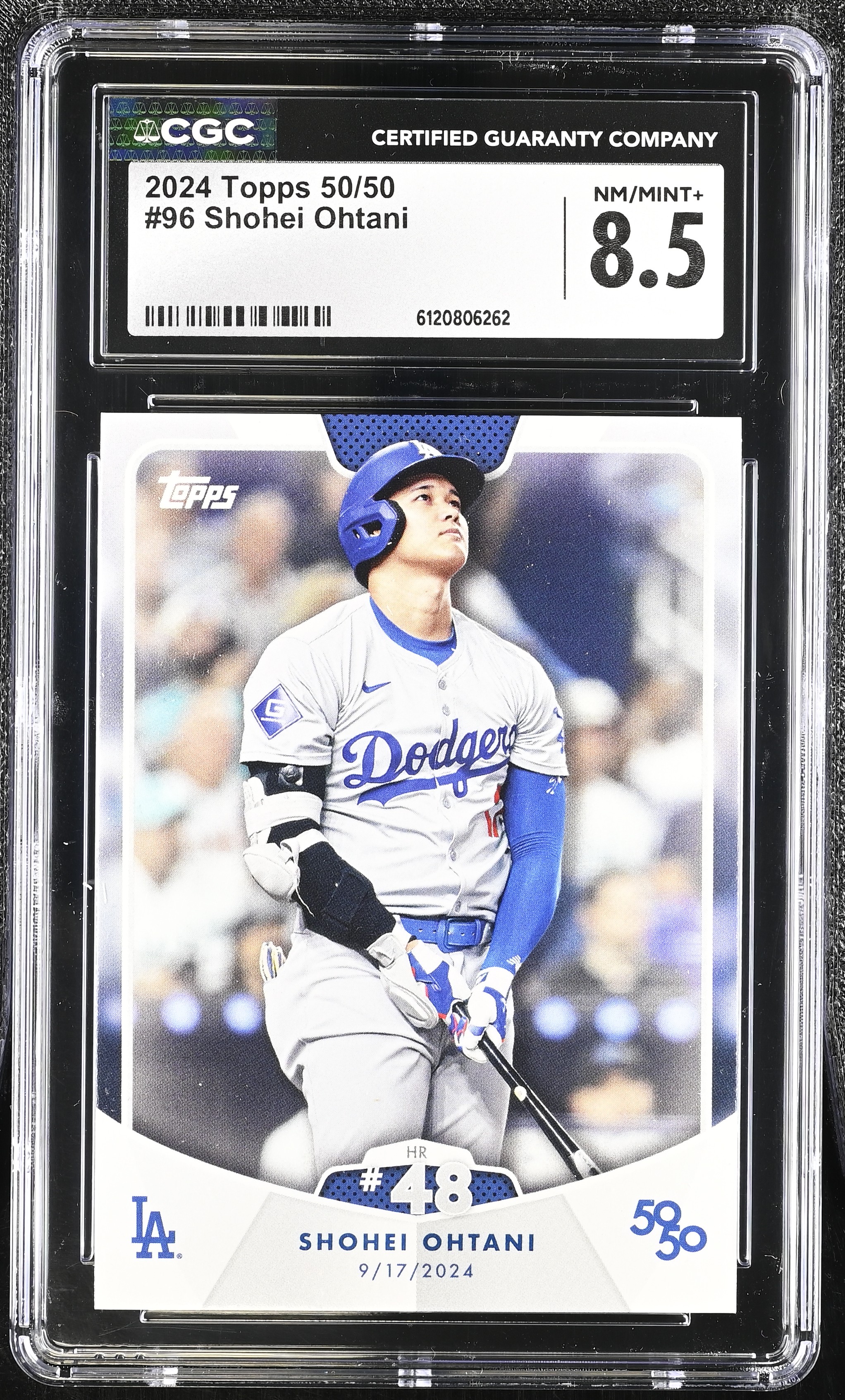 Shohei Ohtani 2024 Topps 50/50 #96 (CGC 8.5) at PristineAuction.com Shohei Ohtani 2024 Topps 50/50 #96 (CGC 8.5) at PristineAuction.com