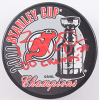 Brian Rafalski Signed 2000 Devils Stanley Cup Champions Logo Hockey Puck Inscribed "00 Champs" (JSA) at PristineAuction.com