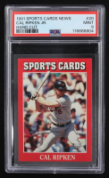 Cal Ripken Jr. 1991 Sports Cards New Hand Cut #20 (PSA 9) at PristineAuction.com