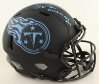 Chris Johnson Signed Titans Authentic On-Field Lunar Eclipse Alternate Speed Helmet Inscribed "2006 Rush YDs 2009" (Beckett) at PristineAuction.com