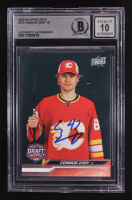 Connor Zary Signed 2023-24 Upper Deck Extended Series #737 RC (BGS | Autograph Graded BGS 10) at PristineAuction.com