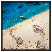 "Populus: Footprints Of Memories" LE 41x41 Custom Framed Giclee on Canvas by Craig Alan (Artova) at PristineAuction.com