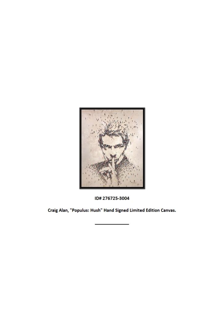 "Populus: Hush" LE 45x37 Custom Framed Giclee on Canvas by Craig Alan (Artova) at PristineAuction.com "Populus: Hush" LE 45x37 Custom Framed Giclee on Canvas by Craig Alan (Artova) at PristineAuction.com