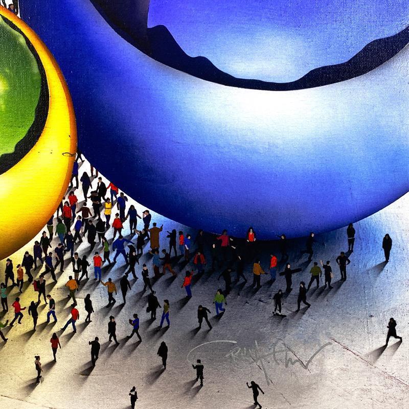 "Populus: Advantageous Glitch" LE 37x41 Custom Framed Giclee on Canvas by Craig Alan (Artova) at PristineAuction.com "Populus: Advantageous Glitch" LE 37x41 Custom Framed Giclee on Canvas by Craig Alan (Artova) at PristineAuction.com