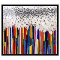 "Populus: Advantageous Glitch" LE 37x41 Custom Framed Giclee on Canvas by Craig Alan (Artova) at PristineAuction.com