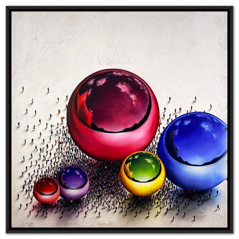 "Populus: Altered Reality" LE 37x37 Custom Framed Giclee on Canvas by Craig Alan (Artova) at PristineAuction.com "Populus: Altered Reality" LE 37x37 Custom Framed Giclee on Canvas by Craig Alan (Artova) at PristineAuction.com