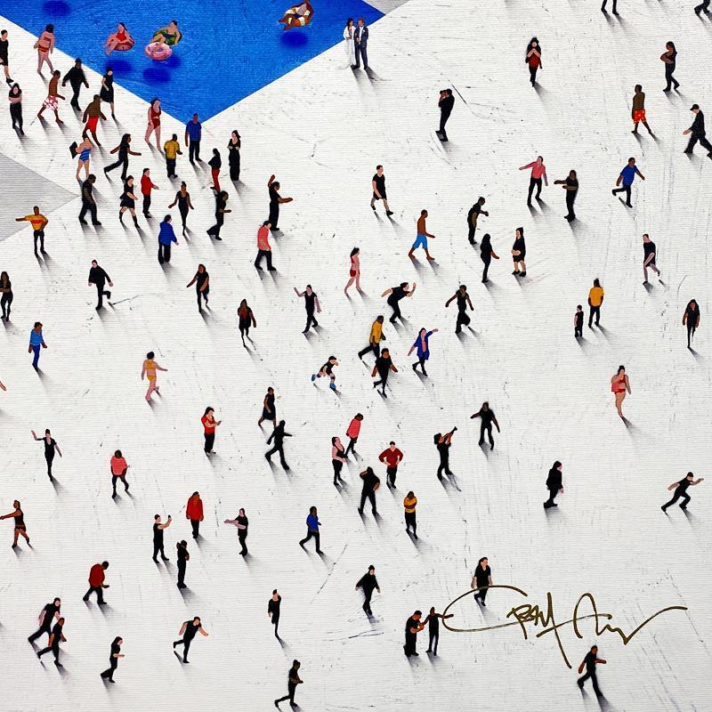 "Populus: Swim Complex" LE 49x49 Custom Framed Giclee on Canvas by Craig Alan (Artova) at PristineAuction.com "Populus: Swim Complex" LE 49x49 Custom Framed Giclee on Canvas by Craig Alan (Artova) at PristineAuction.com