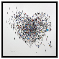 "Populus: Coastal Crush" LE 31x31 Custom Framed Giclee on Canvas by Craig Alan (Artova) at PristineAuction.com