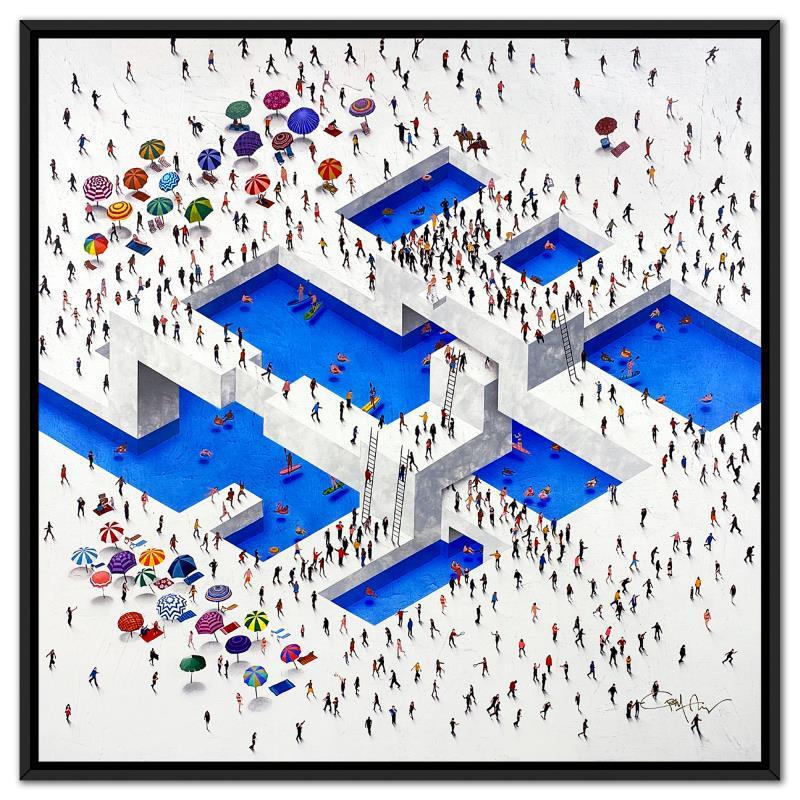 "Populus: Summer Squared" LE 37x37 Custom Framed Giclee on Canvas by Craig Alan (Artova) at PristineAuction.com "Populus: Summer Squared" LE 37x37 Custom Framed Giclee on Canvas by Craig Alan (Artova) at PristineAuction.com