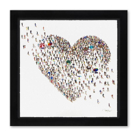 "Populus: Beach Love" LE 30x30 Custom Framed Giclee on Deckle Edge Paper by Craig Alan (Artova) at PristineAuction.com