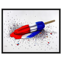 "Populus: We All Scream" LE 31x41 Custom Framed Giclee on Canvas by Craig Alan (Artova) at PristineAuction.com