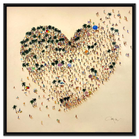 "Populus: Surfin Sunday" LE 41x41 Custom Framed Giclee on Canvas by Craig Alan (Artova) at PristineAuction.com