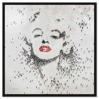 "Populus: Coy" LE 49x49 Custom Framed Giclee on Canvas by Craig Alan (Artova) at PristineAuction.com