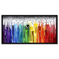 "Populus: Rainbow Effect" LE 31x61 Custom Framed Giclee on Canvas by Craig Alan (Artova) at PristineAuction.com