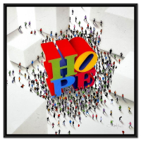 "Populus: Hope Around The Corner" LE 25x25 Custom Framed Giclee on Canvas by Craig Alan (Artova) at PristineAuction.com