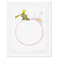"The Little Prince And The Sunset" LE 20x16 Custom Framed Lithograph on Paper by Antoine de Saint-Exupery (Artova) at PristineAuction.com