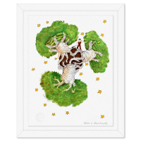 "The Little Prince And The Baobabs" LE 20x16 Custom Framed Lithograph on Paper by Antoine de Saint-Exupery (Artova) at PristineAuction.com