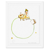 "The Drunkard" LE 20x16 Custom Framed Lithograph on Paper by Antoine de Saint-Exupery (Artova) at PristineAuction.com