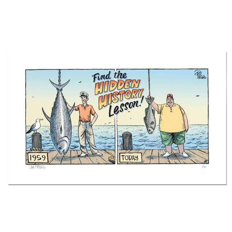 Bizarro "Hidden History" LE 8x15 Giclee on Paper by Dan Piraro (Artova) at PristineAuction.com Bizarro "Hidden History" LE 8x15 Giclee on Paper by Dan Piraro (Artova) at PristineAuction.com