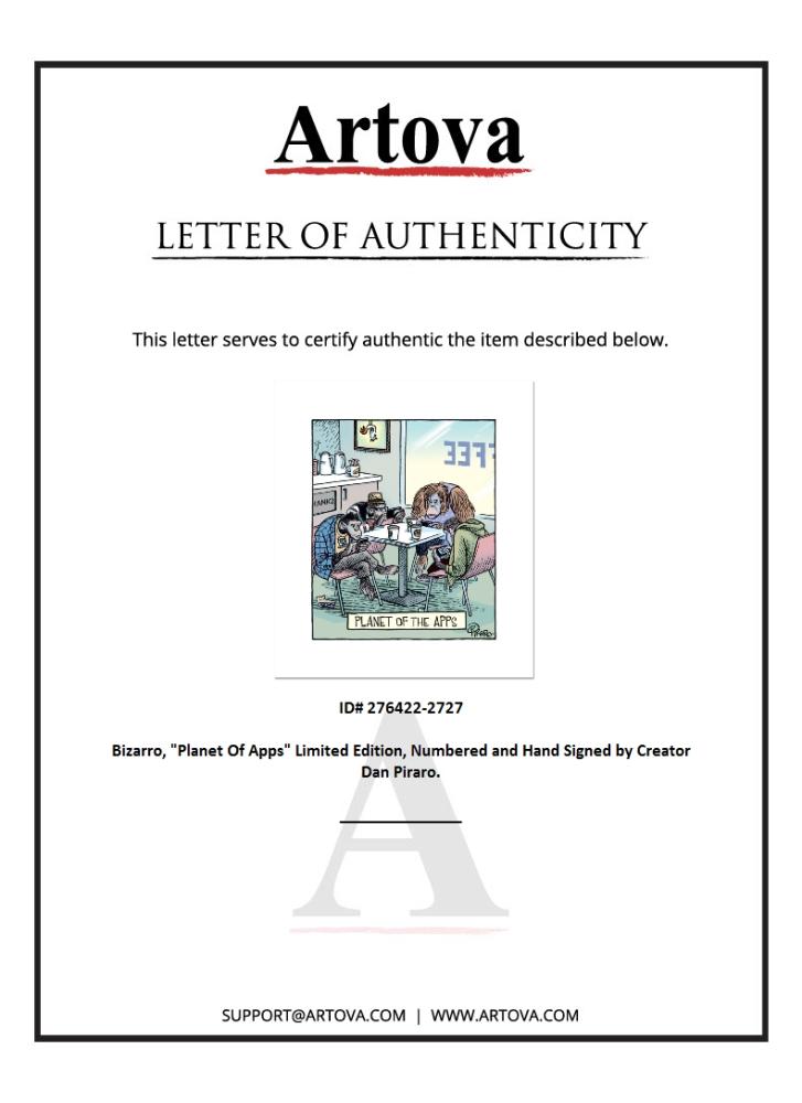 Bizarro "Planet Of Apps" LE 16x14 Giclee on Paper by Dan Piraro (Artova) at PristineAuction.com Bizarro "Planet Of Apps" LE 16x14 Giclee on Paper by Dan Piraro (Artova) at PristineAuction.com