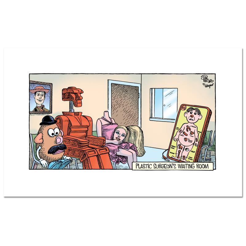 Bizarro "Plastic Surgeon" LE 12x19 Giclee on Paper by Dan Piraro (Artova) at PristineAuction.com Bizarro "Plastic Surgeon" LE 12x19 Giclee on Paper by Dan Piraro (Artova) at PristineAuction.com